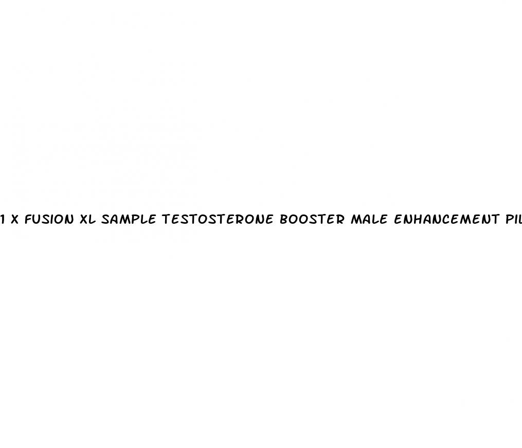 1 x fusion xl sample testosterone booster male enhancement pill