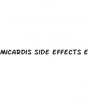 micardis side effects erectile dysfunction