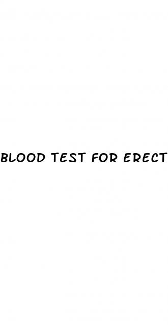 blood test for erectile dysfunction diagnosis