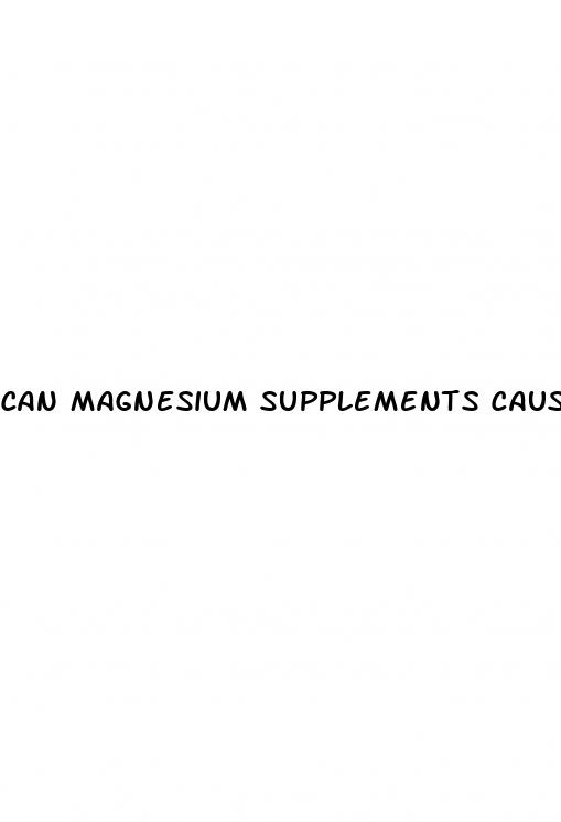 can magnesium supplements cause erectile dysfunction