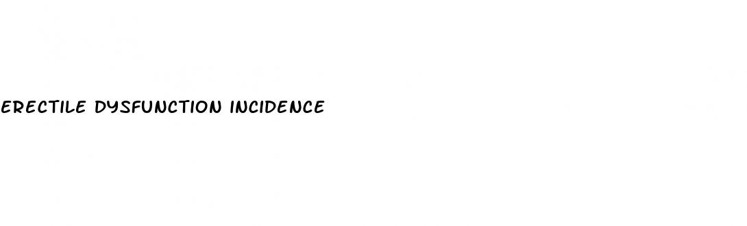 erectile dysfunction incidence