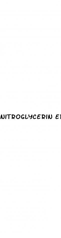 nitroglycerin erectile dysfunction medications