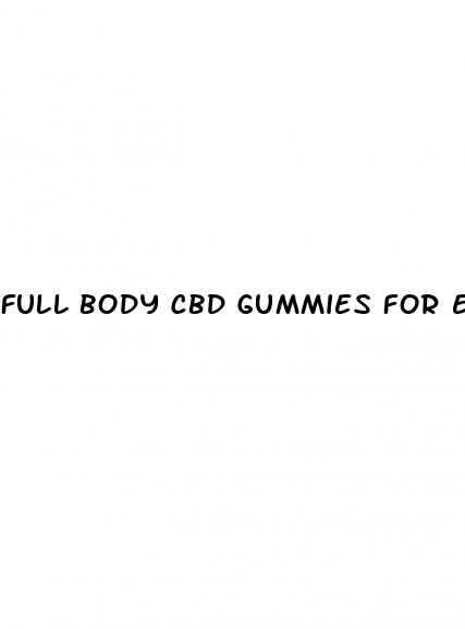 full body cbd gummies for ed reviews