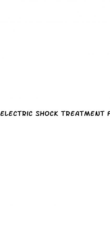 electric shock treatment for erectile dysfunction