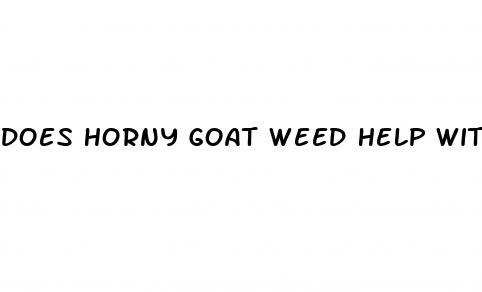 does horny goat weed help with erectile dysfunction