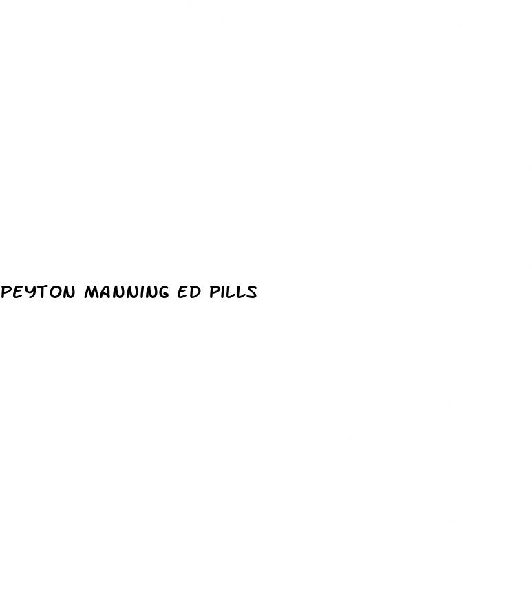 peyton manning ed pills