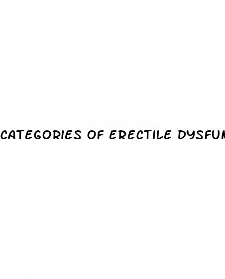 categories of erectile dysfunction