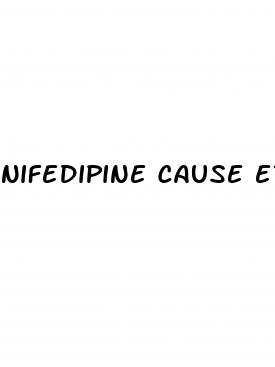 nifedipine cause erectile dysfunction