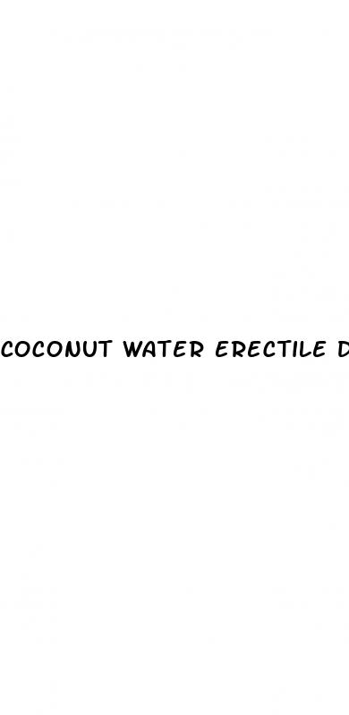 coconut water erectile dysfunction