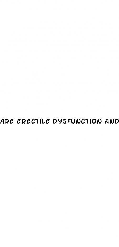 are erectile dysfunction and impotence the same thing