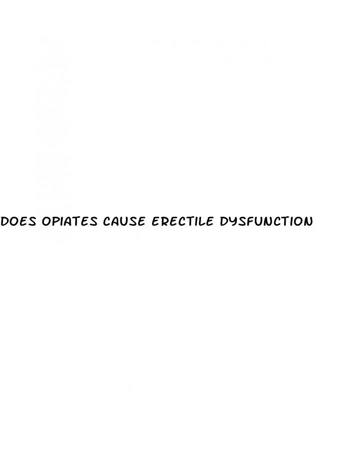 does opiates cause erectile dysfunction