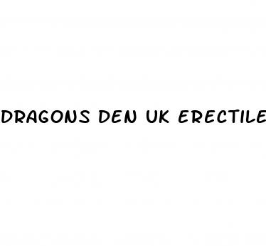 dragons den uk erectile dysfunction