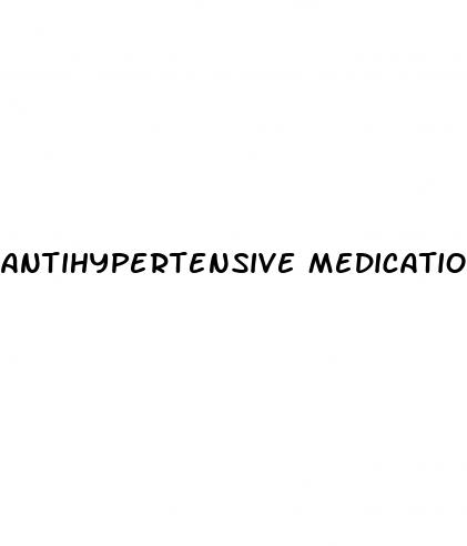 antihypertensive medication causing erectile dysfunction