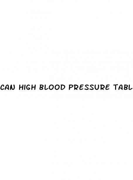 can high blood pressure tablets cause erectile dysfunction