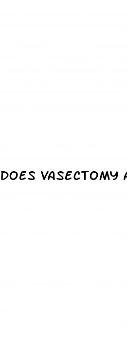 does vasectomy affect erectile dysfunction