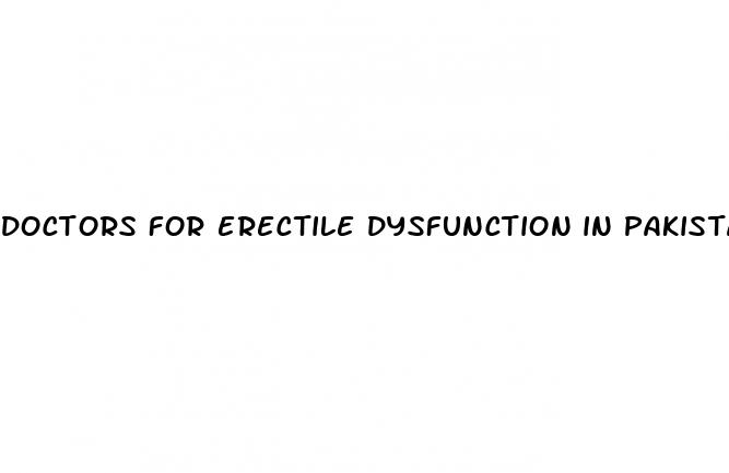 doctors for erectile dysfunction in pakistan