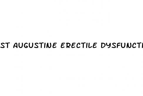 st augustine erectile dysfunction