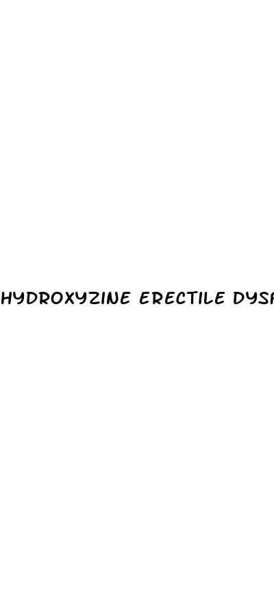 hydroxyzine erectile dysfunction