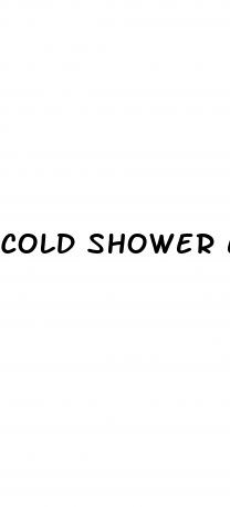 cold shower erectile dysfunction