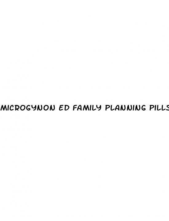 microgynon ed family planning pills