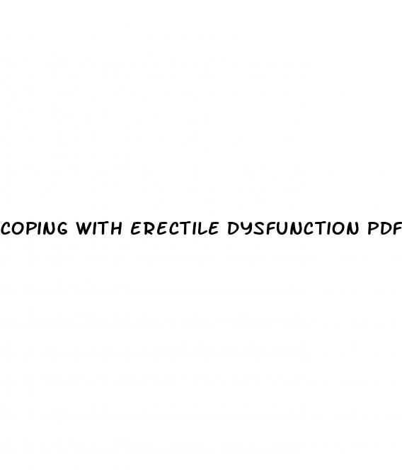 coping with erectile dysfunction pdf