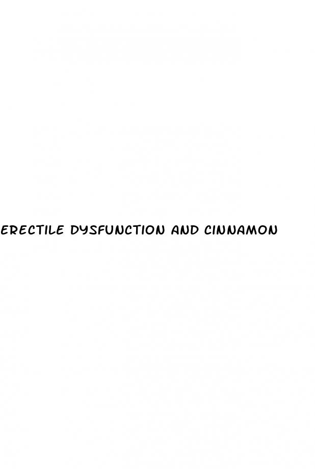 erectile dysfunction and cinnamon