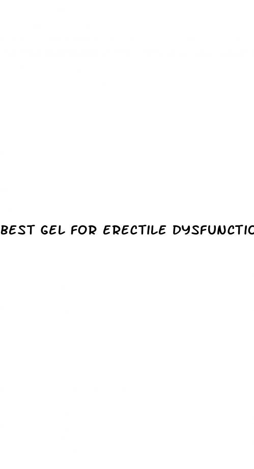 best gel for erectile dysfunction