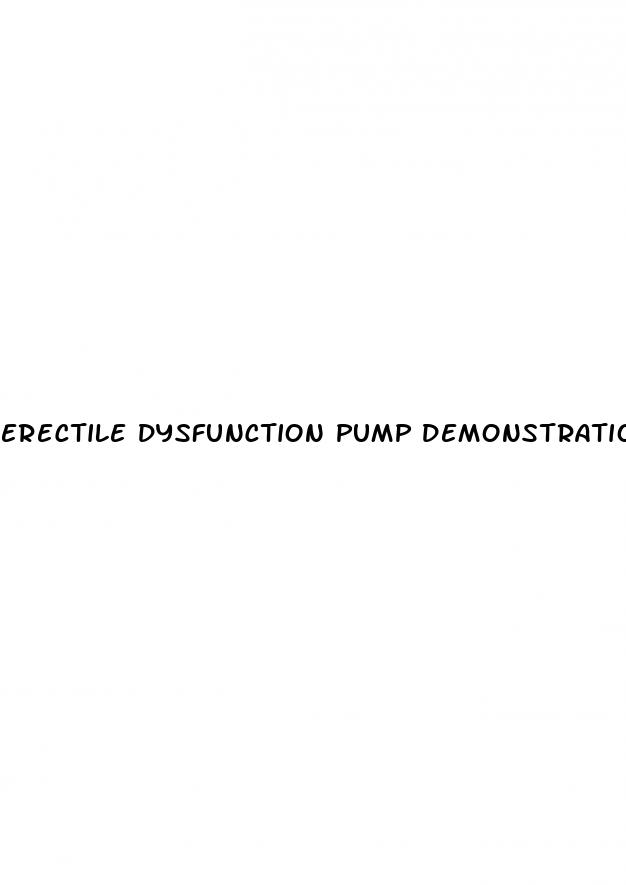 erectile dysfunction pump demonstration