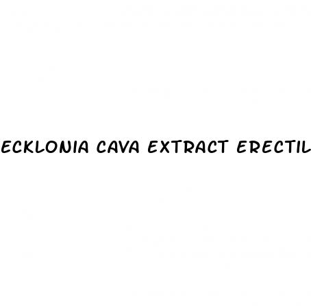 ecklonia cava extract erectile dysfunction