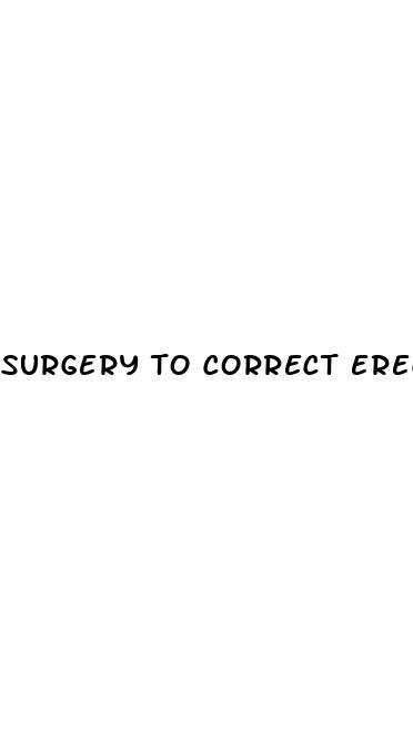 surgery to correct erectile dysfunction