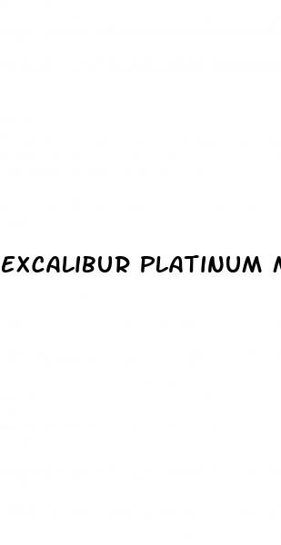 excalibur platinum male enhancement