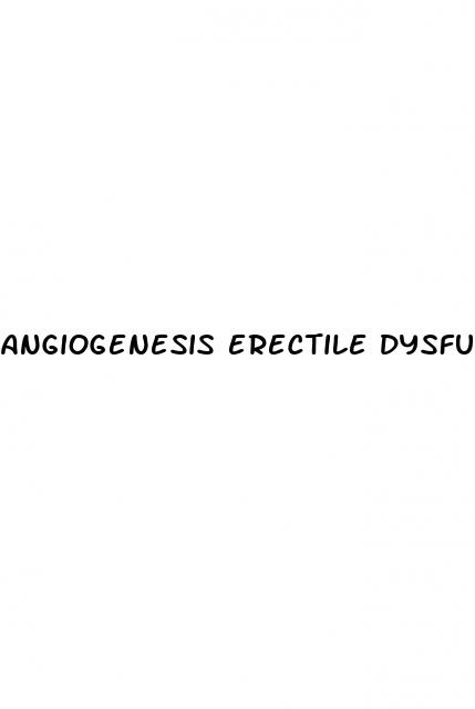 angiogenesis erectile dysfunction