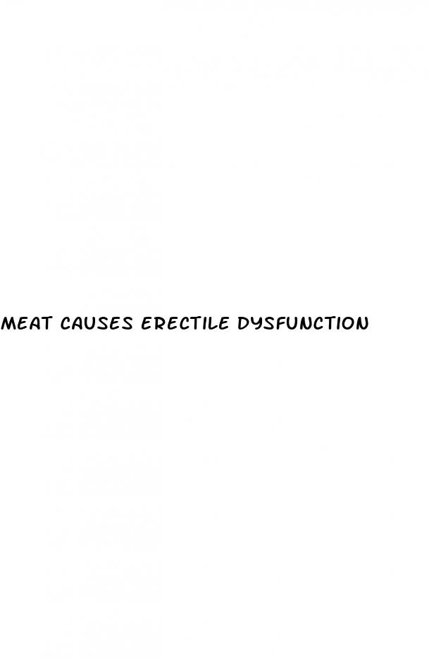 meat causes erectile dysfunction