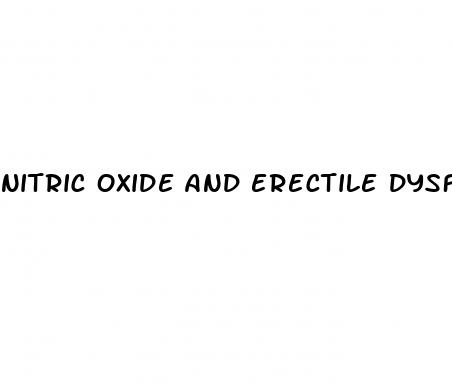 nitric oxide and erectile dysfunction