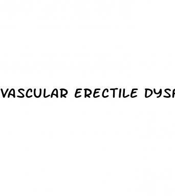 vascular erectile dysfunction treatment