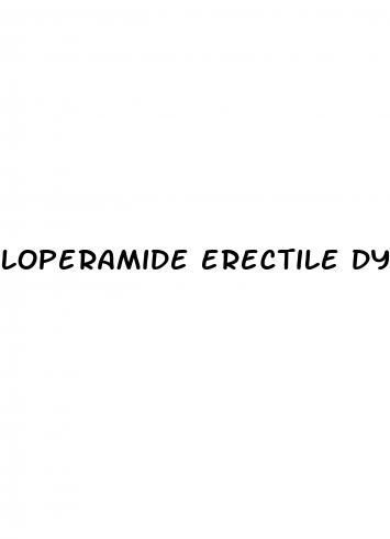 loperamide erectile dysfunction