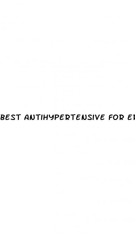 best antihypertensive for erectile dysfunction