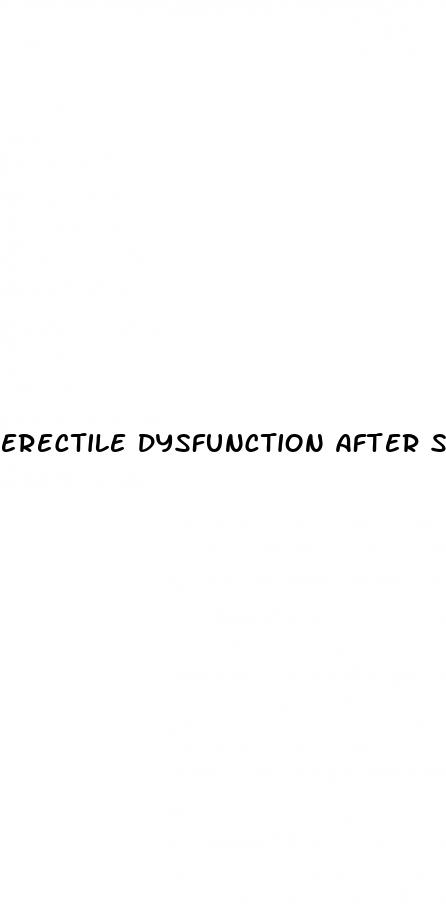 erectile dysfunction after stent removal