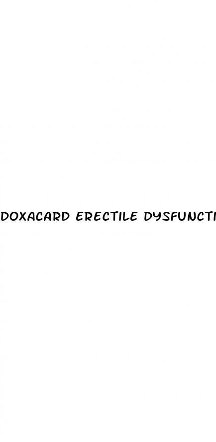 doxacard erectile dysfunction