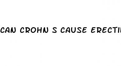 can crohn s cause erectile dysfunction