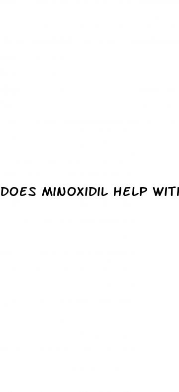 does minoxidil help with erectile dysfunction