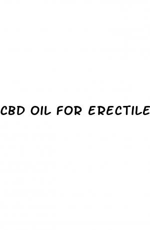 cbd oil for erectile dysfunction