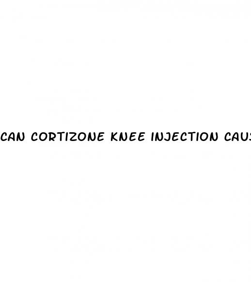 can cortizone knee injection cause erectile dysfunction