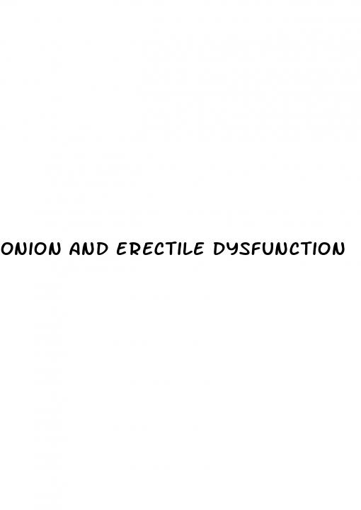 onion and erectile dysfunction