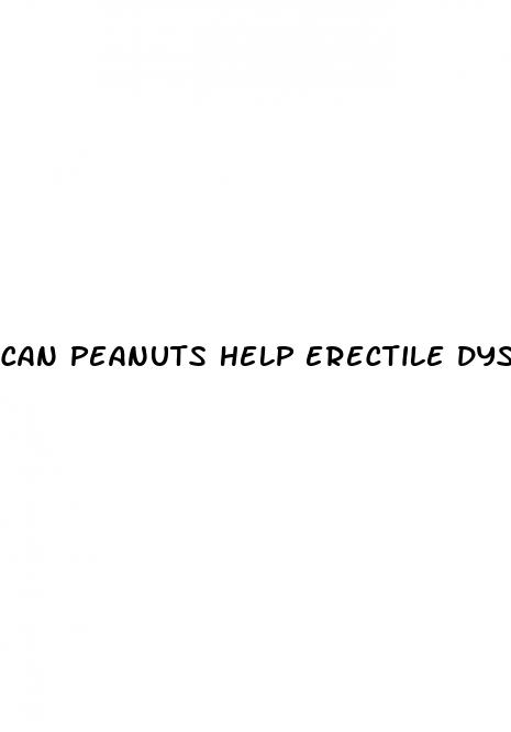 can peanuts help erectile dysfunction