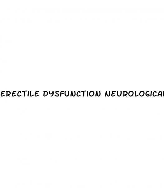 erectile dysfunction neurological causes