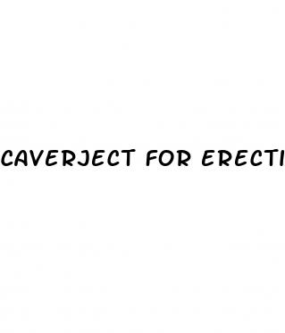 caverject for erectile dysfunction