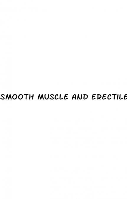 smooth muscle and erectile dysfunction