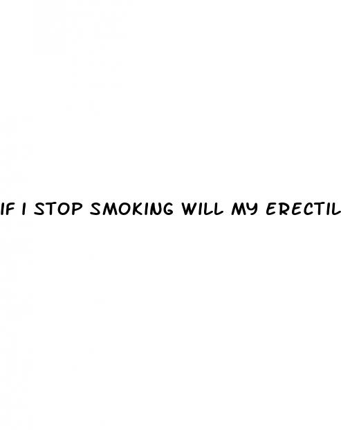 if i stop smoking will my erectile dysfunction go away