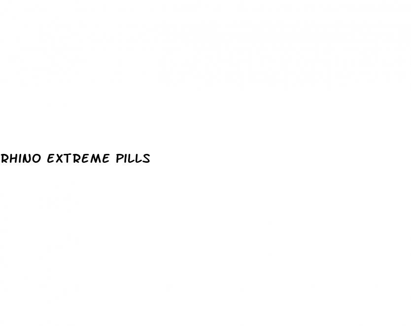 rhino extreme pills